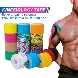 Cotovelo Joelheiras Kindmax Kinesiology Tape Algodão 5cm 10cm Acessório Esportivo Elastoplast À Prova D 'Água para Suporte Muscular Alívio da Dor 230907