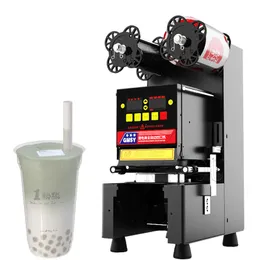 90mm / 95mm Diameter Semi-Automatic Bubble Tea Cup Sealer Stainless Cup Sealing Machine For Commercial Coffee Cocoa Drinks