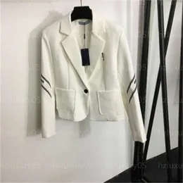 Designer Blazer Women Jacket Fashion Suit Coat Brodered Logo Letter Slim Montering One Button Långärmad rockar Classic Lady Formal Clothes Designer Jacka Women