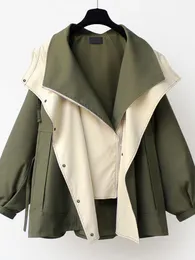 Damenjacken Trenchcoat für Frauen 2023 Frühling Herbst Produkt Mit Kapuze Mittellange Kurze Windjacke Lässige Lose Jacke Streetwear 230908