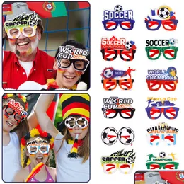 Party Favor 2022 Glasses Football Decoration Props Souvenirs Gifts Drop Delivery Home Garden Festive Supplies Event Dhgarden Dhmg7