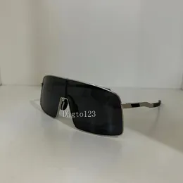 Bisiklet Güneş Gözlüğü UV400 lens Bisiklet Gözlük Sporları Açık Binicilik Gözlükleri Bisiklet Gözlükleri Polarize Lens Erkekler için Kılıf OO6013 Metal Çerçeve Ti