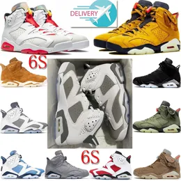 Modish Jumpman 6 Scarpe da basket Uomo Donna 6s Designer Sneakers Toro Rosso Oreo Midnight Navy UNC Georgetown Infrared University Blu scarpe da ginnastica che camminano Taglia 36-47