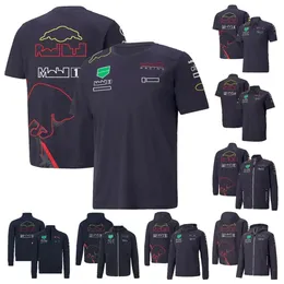 Formula 1 T-Shirts F1 Takım Polo Gömlek T-shirt 2023 Yaz Yeni Yarış Fanları Açık Mekan Ekstrem Sports Bystander T-Shirt F1 Zip Up Hood1660