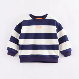 Hoodies Sweatshirts Marc Janie Boys Spring Fashion Striped Drop Shoulder Autumn Casual Baby Sweatshirt 220081 230907