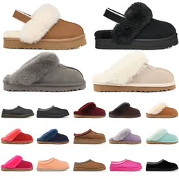 Botas de designer quente Tasman Slippers Slides de pele clássicos Austrália inverno Ultra mini plataforma de neve bota de neve feminino de mostarda castanha tazz camurça booties de pele de carneiro