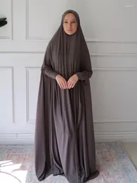 Abbigliamento etnico Ramadan Khimar Abaya Turchia Islam Jersey Hijab Abito Niqab Moda musulmana Kebaya Jalabiya Per le donne Veste Femme Musulmane