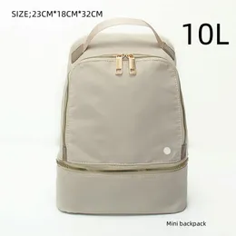 LU-066 6 색 고품질 LL 야외 가방 학생 학교 주머니 배낭 여자 대각선 가방 새로운 가벼운 배낭 여자 요가 야외 가방 로고