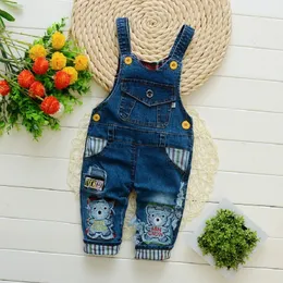 Rompers Ienens Toddler Infant Boy Long Pants Denim Overalls Dungarees Kids Baby Boys Jeans Jumpsuit Clothing Clothing Outfits Byxor 230907