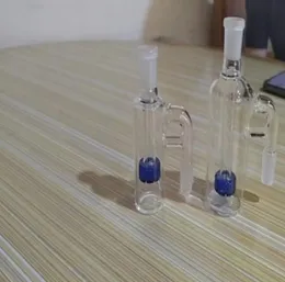Bottiglia per narghilè in vetro ad alto borosilicato e accessorio per pistola raccoglitore di fumo esterno blu