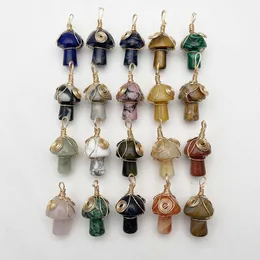 Charms mode god kvalitet naturlig pärla sten svamp hänge för smycken tillverkning halsband charm tillbehör 20 st 230907