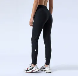 LU-06 Women Yoga Ninth Pants Push Fitness Leggings Soft High Waist Hip Lift Elastic Casual Jogging 7 Colors 88ess