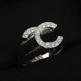 2023 Luxury Quality Charm Band Ring with Diamond in Silver Plated Hollow Design Have Box Stamp PS320255P