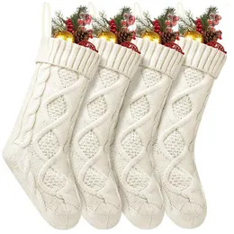 Meias femininas de algodão grosso pacote 18 saco decoração meias de enchimento meias de tricô personalizado polegadas 4 natal