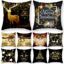 Juldekorationer Merry Cushion Cover Ornament Decoration for Home Cristmas Decor Noel Navidad Year Gift Xmas Natal 230908