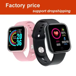 Smartwatch D20 y68 Sport Relogio Watches Smart for Man Woman Gift Digital Smart Watch Tracker Tracker Wristwatch Presseled Blood Pressure Android iOS