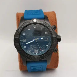 Роскошные многофункциональные мужские часы с хронографом, электронные часы с указателем времени, 46 мм, циферблат, светодиодный цифровой мужской дизайнер watc292R