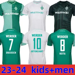23 24 Soccer Jerseys Marvin Ducksch Leonardo Bittencourt Black Green 2023 2024 Friedl Pieper Football Top Thailand Quality Men Kids Kit Shirts