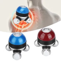 Pedras de massagem rochas massageador corporal portátil mini baixo ruído vibratório sem fio para cabeça pescoço pernas ferramentas de alívio de dor 230908