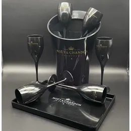 Wine Glasses MOET sampanye kacamata seruling PP anggur plastik pencuci piring aman akrilik putih kaca transparan 230907