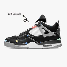 Zapatos de baloncesto personalizados para hombre y mujer, zapatillas deportivas transpirables con estampado negro, moda clásica, deportes al aire libre, 36-46 A30