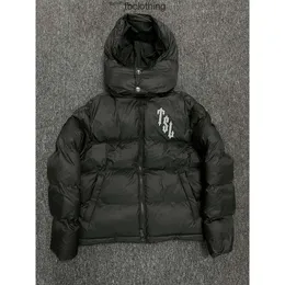 Erkek hoodies sweatshirtler aşağı parkas trapstar siyah yeni kaplan etiketi pamuk pamuk ceket kış moda marka sokak stili sıcak çift üst trend narin