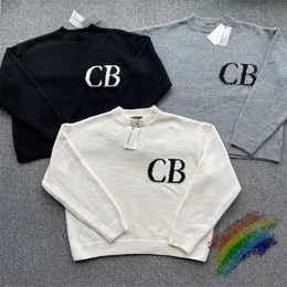 Erkek kazakları FW Cole Buxton Sweater Erkek Kadınlar 1 1 En Kaliteli Büyük Boyutlu Moda Sıradan CB Sweatshirts Örgü JACQUARD SWEATER 230907