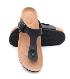 Arizona Women039s Sandalias planas Hombres Doble hebilla Estilo famoso Zapatos de diseño de playa de verano Zapatillas de cuero genuino de alta calidad 366207338