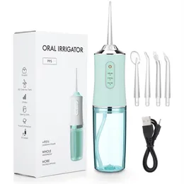 50%off Oral Irrigators Hand Held Electric Tooth Punch Portable 220ML Capacity 3 Model 360°Clean Your Teeth White Pink Green 3 Colo354t