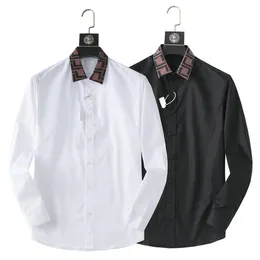 2023 Luxus-Designer-Herrenhemden Mode Casual Business Social und Cocktail-Hemd Marke Frühling Herbst Abnehmen am meisten fas213D