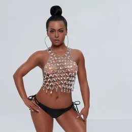 Outros Boho Body Jewelry Top Beach Bikini Chains Bra Moda Harness Charme Acessórios para Mulheres e Meninas 221008 Drop Delivery Dhzus