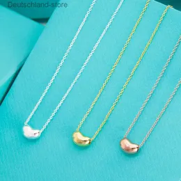 Anhänger Halsketten Bohnen Halskette mit Diamanten Designerschmuck Damen DOUDOU als Geschenk blaue Box Q230908