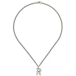 21ss Raf Simons 3D R letter pendant non fading Necklace Street hip hop punk accessories holiday gift337W