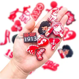 Zeta Phi Beta Delta Sigma Theta Clog Charms: Sorority Shoe