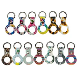 Keychains Lanyards Fashion Printing Pu Leather Keychain Pendant Protective Er Key Chain Car Creative Gift Drop Delivery Acces Dhgarden Dhsip