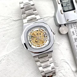 Moda para hombre Reloj suizo Pateks Nautilus Reloj de cuero Reloj de pulsera automático para hombre Relojes de acero mecánicos para hombre Relogio Masculino Reloj Relojes de pulsera Aquanaut