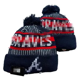 Braves Baseaball Beanies La 2023スポーツニットハットカフキャップホットチームニットハットミックスアンドマッチ