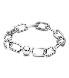 Memnon Jewelry 2019 New Silver 925 Sterling Me Link Bracelets for Small Hole Charms Beads for Women Original DIY Jewelry5562229
