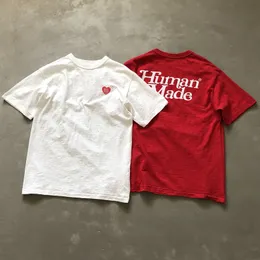 남자 Tshirts Drop Human Made X Girls T 셔츠는 울지 말고 슬로건 Tshirt 남자 여자 면화 짧은 슬리브 상위 대형 티 230907