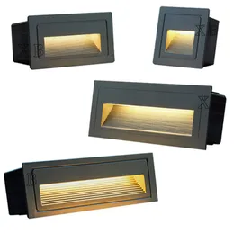 3W 5W 10W LED Wall Lamp Aluminum Stair light Recessed LED Step Lamp Pathway Wall Corner Lamps AC85-265V Wall Light