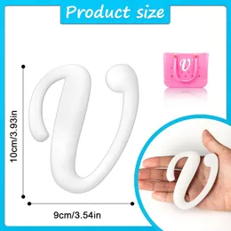 Accesorios de piezas de zapatos Letras decorativas para bolso Bogg Encanto blanco Inserciones de letras lindas del alfabeto DIY Personalizando su bolsov Dr Ot4Iz