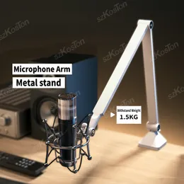 Belysningstudiotillbehör Justerbar mikrofonstativ Suspension Boom Scissor Arm står för A8 A6V K658 K688 K669 MIC USB Condenser Recording 230908