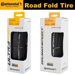 Cykelgrupper 1 par Continental Road Tire Ultra Sport II III Grand Sport Race 700 23C 25C28C Clincher Foldbar däck 230907