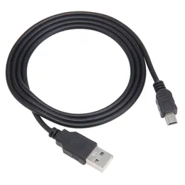 1M Mini 5Pin USB Cabo de carregamento para linha de fio do carregador do controlador Sony PS3