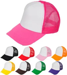 Kids Mesh Blank Trucker Cap Adult Caps Patchwork Hat Summer Hip Hop Hat Children Baseball Caps Baby Fashion Sunhats Visor BD00499456021