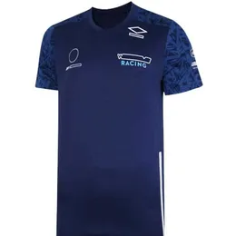 F1 Tシャツレーシングスーツ2021 New Team Men's Shortleeved Lapel Polo Shirt Car Ovanolers F1チームカスタム237i