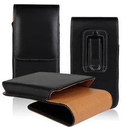 Universal Outdoor Sport Travel Hiking Camping Vertical Cases PU Leather Belt Holster Clip Carrying Sleeve For 4.7-7.2 inch Phone iPhone 15 14 13 Samsung S22 S23 Huawei