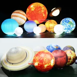 Other Event Party Supplies LED Inflatable Planetary Balloon Sun Jupiter Uranus Neptune Earth Mars PlutoMoon 230907