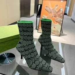 Bota de diseñador para mujer Botines de tobillo Botas de tacón de invierno Martin Plataforma Suelas Letra de lujo G Zapatos de mujer rubia dfgdfg