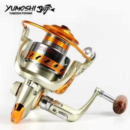 Flyfiske Reels2 Europe Selling 12BB 55 1 Metal Spinning Sea Folding Hande Reel E000 9000 Bearing Aluminium Yumoshi 230907